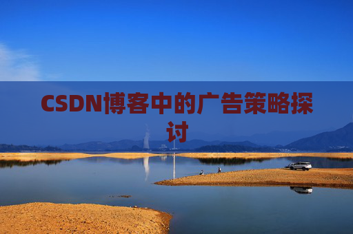 CSDN博客中的广告策略探讨